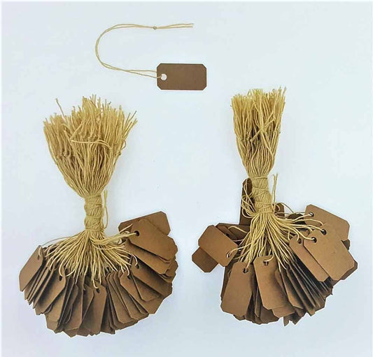 Kraft String Tags - 100pcs/Pack