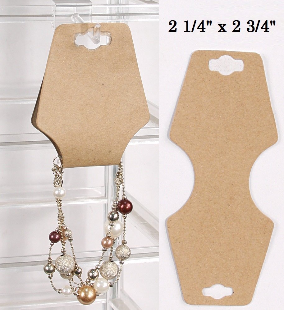 Necklace/Earring Jewelry Display Cards, New Retail Self-Adhesive Necklace/Earring Foldovers