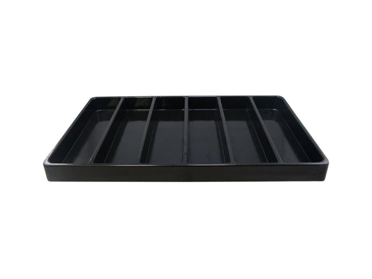 Heavy Duty Jet-Stone White or Black  Stackable Plastic Compartment Tray