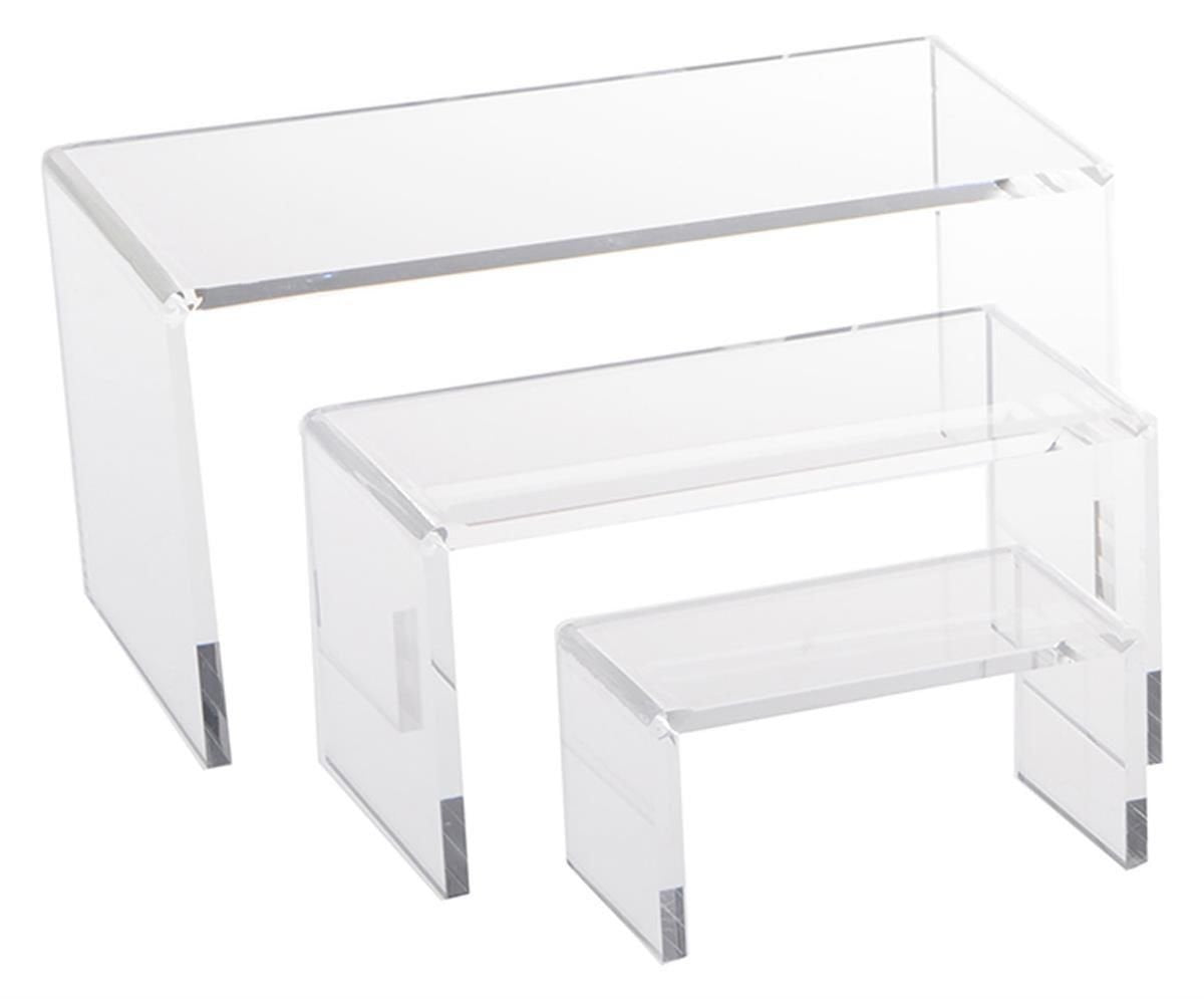 Packaging Riser 6 Piece Acrylic Riser Set Value Pack – N'icePackaging