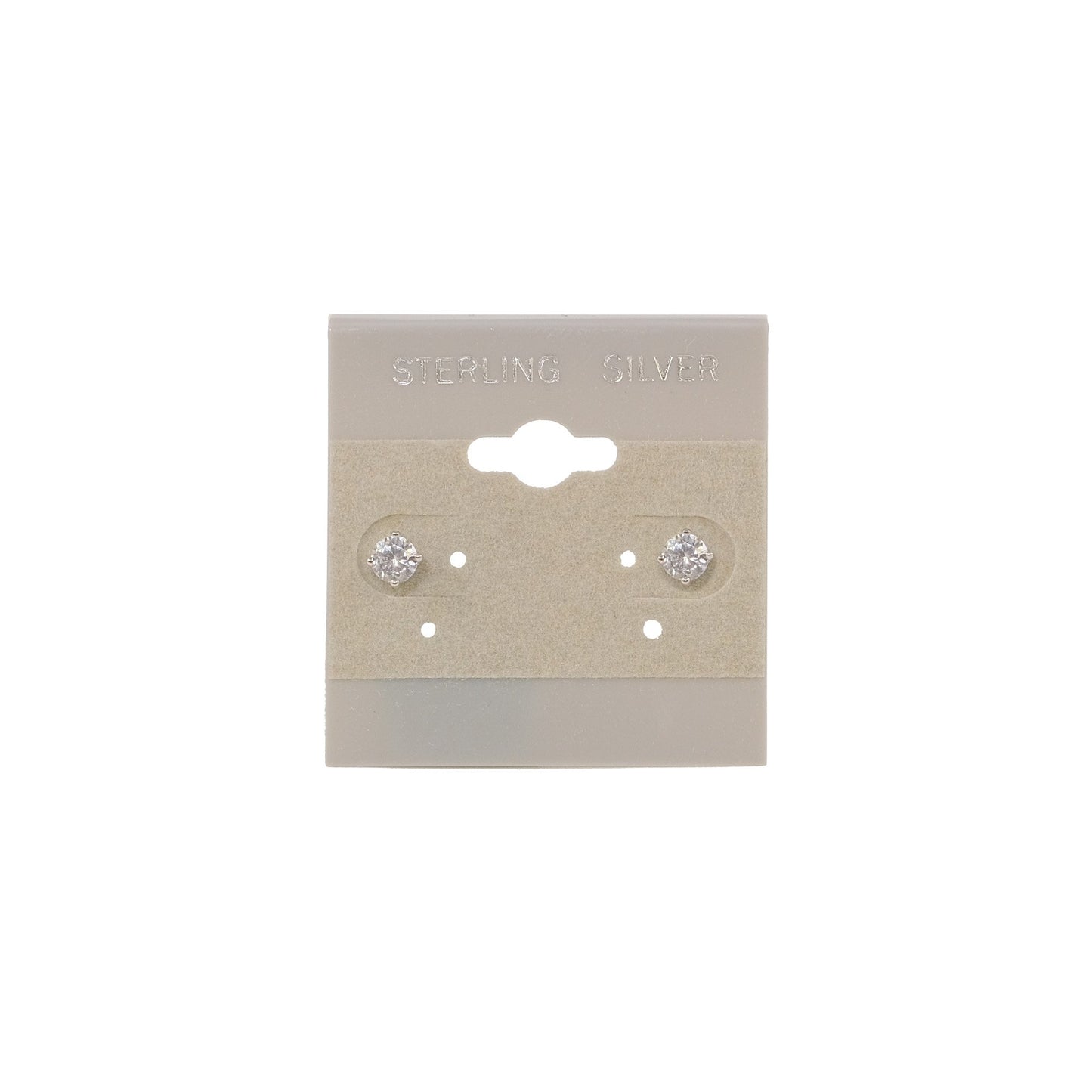 Grey Hanging Earring Display Cards with anti-scratch soft center for various earrings.