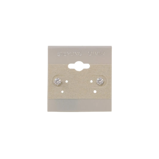 Grey Hanging Earring Display Cards with anti-scratch soft center for various earrings.