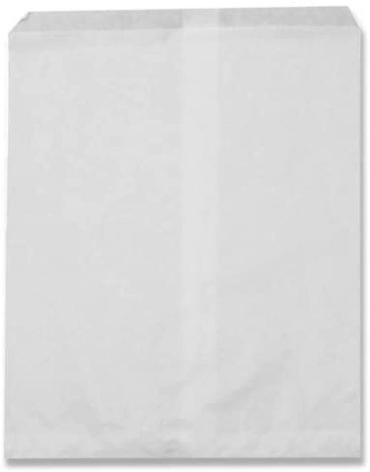 N'ice Packaging 200 White Flat Paper Bags Good for Candy, Cookies, Small Gift, Crafts, Party Favor, Sandwich, or Merchandising - no Gussett (White, 6" x 9")