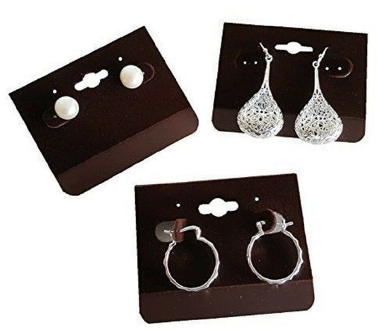 Cordovan shade Earring/Ring Jewelry Display Hanging Cards Showcase.