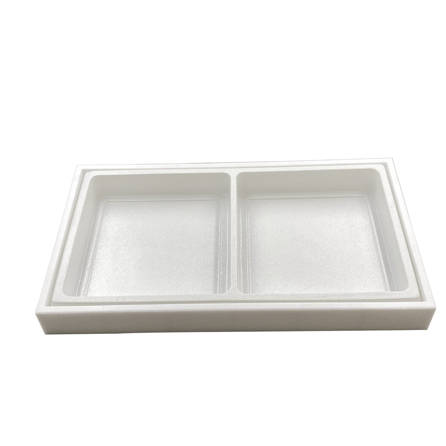 Plastic Storage Display Tray w/ Compartment Sorting Liner - Size 14 3/8" x 8 1/4" x 1 1/2"