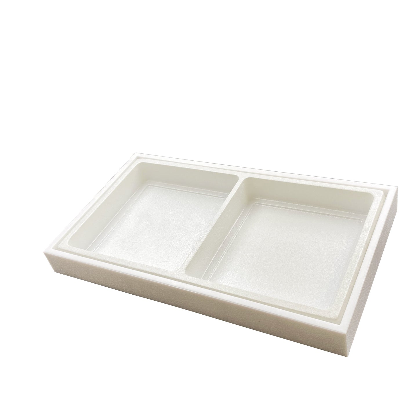 Plastic Storage Display Tray w/ Compartment Sorting Liner - Size 14 3/8" x 8 1/4" x 1 1/2"