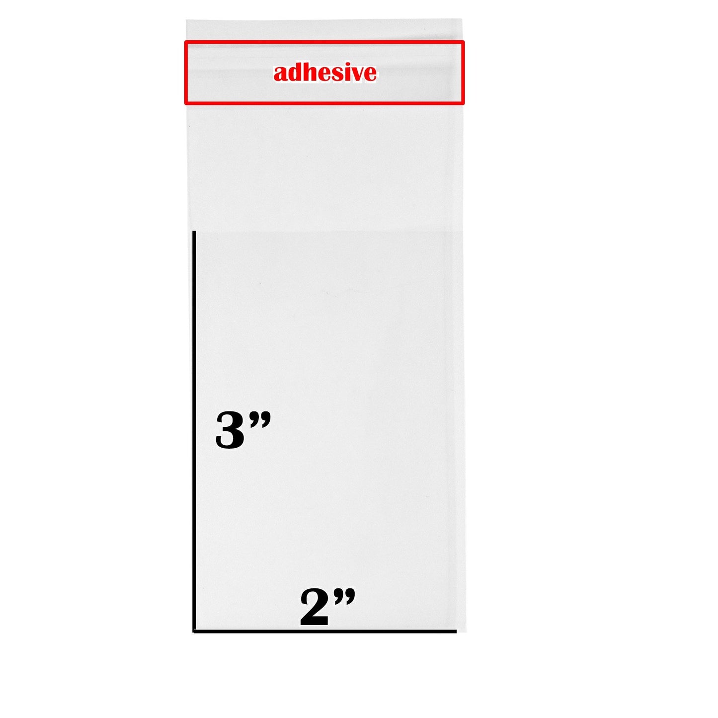 1.4-Mil Ultra Clear Self-Adhesive Re-Sealable OPP Packaging/Display Bags for Merchandise/Handmade Jewelry/Cards/Crafts/Foods/Candles High Clarity