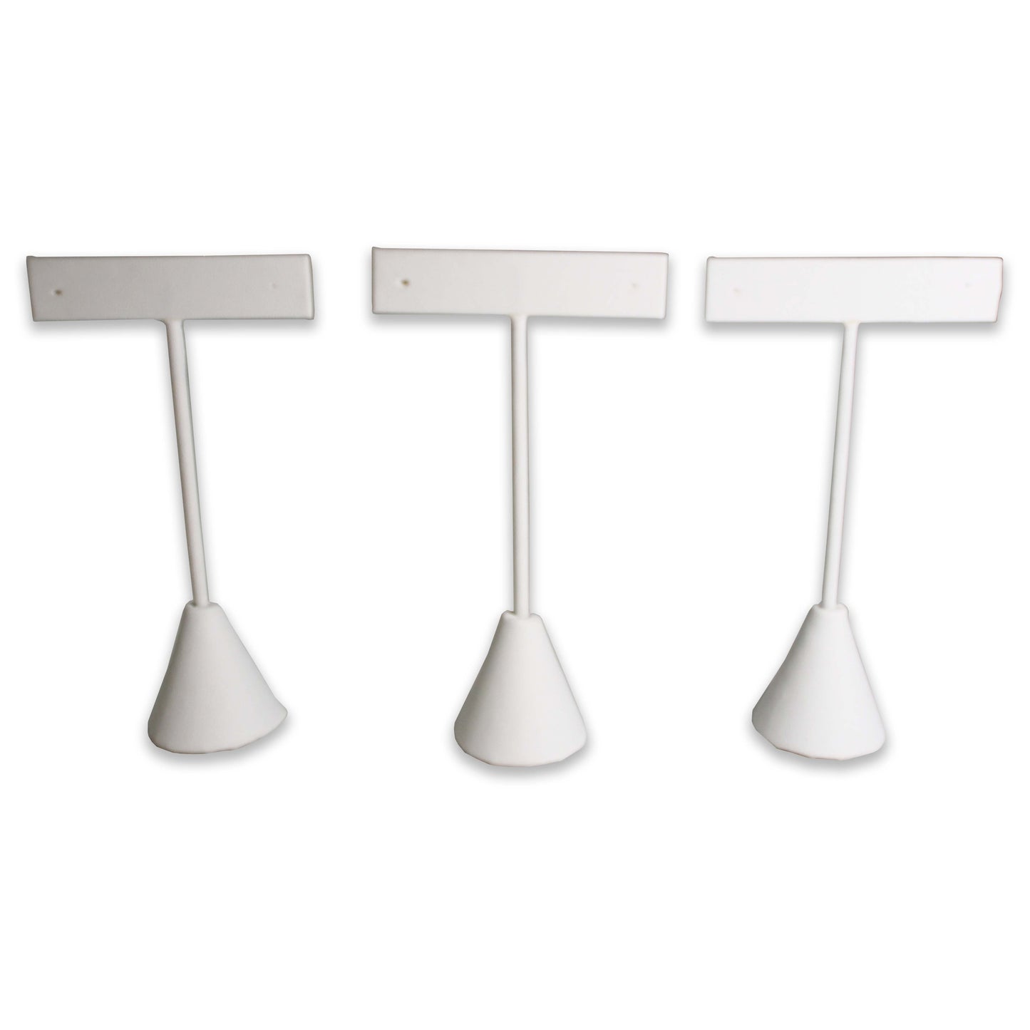 6 Pack of 4.75" White Earring T Stand Showcase Display, Earring T Shape Display