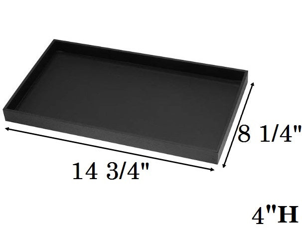 Standard Black Utility Trays - Multiple Sizes