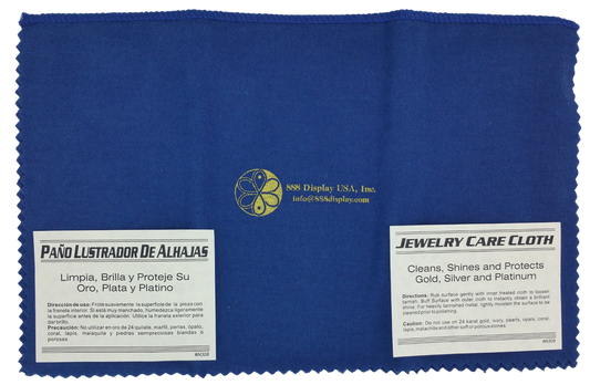 12"x15" Blue/Yellow Jewelry Polishing Cloth