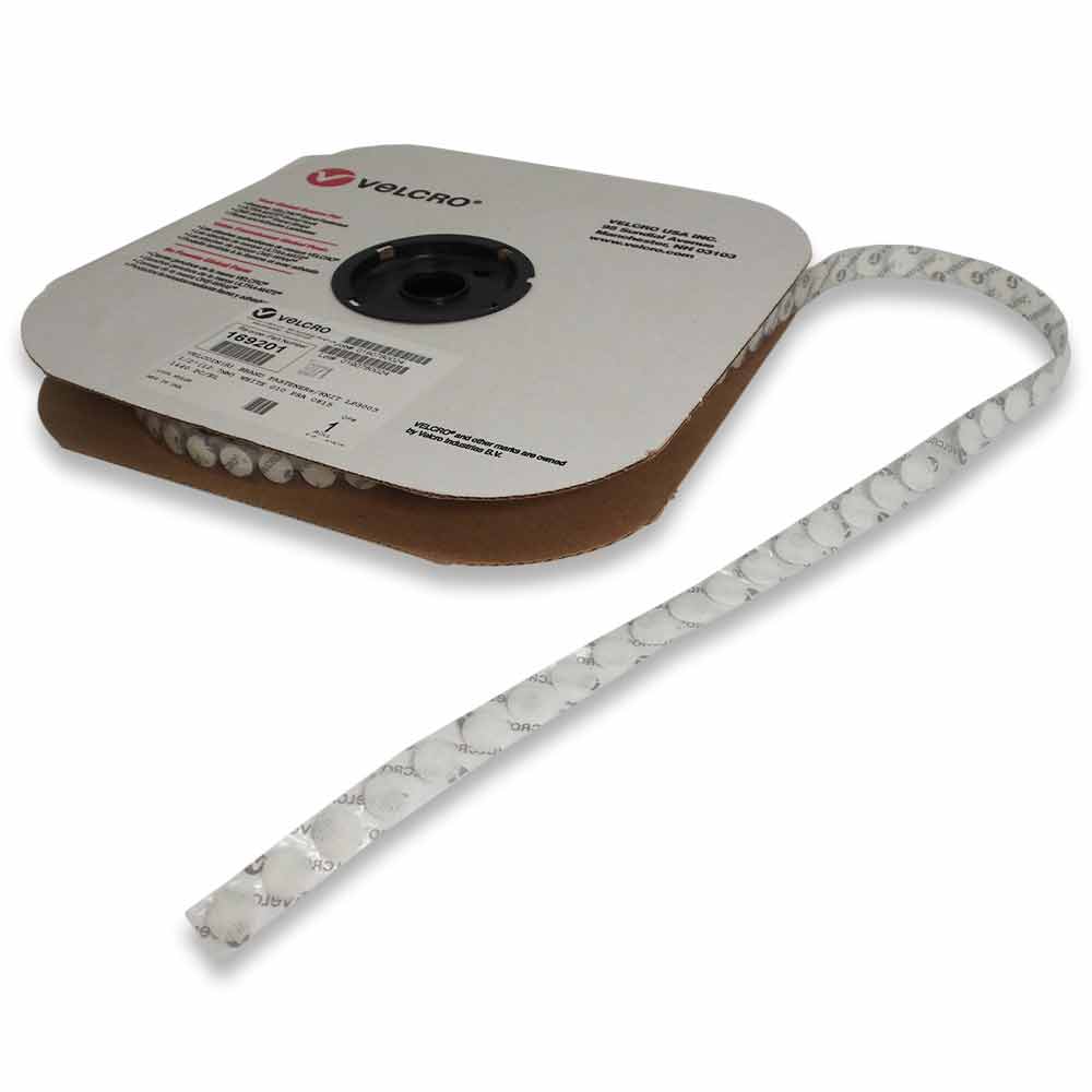 Roll of Velcro® fastener dots, choose size, color and Hook / Loop
