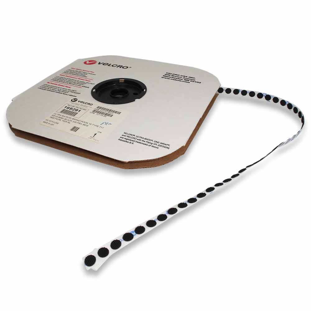 Roll of Velcro® fastener dots, choose size, color and Hook / Loop