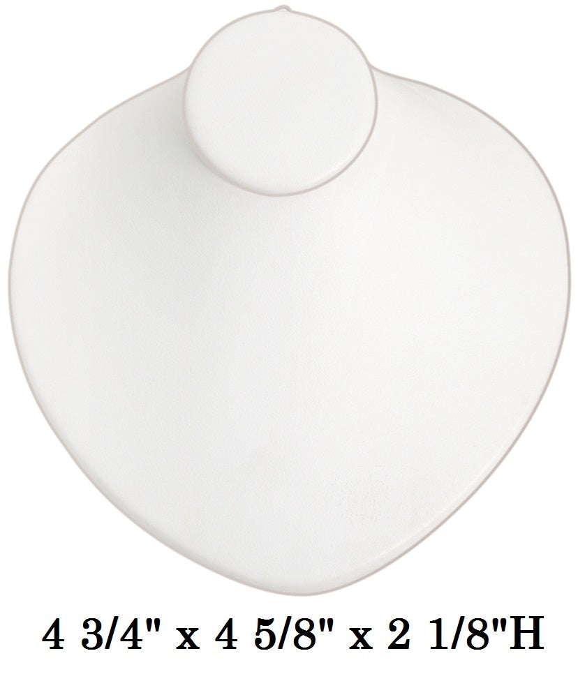 White Round Shaped Lay-Down Jewelry-Displays