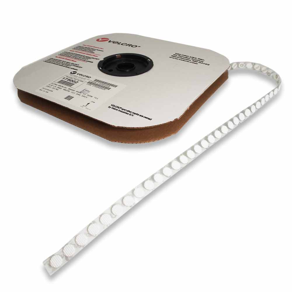 Roll of Velcro® fastener dots, choose size, color and Hook / Loop