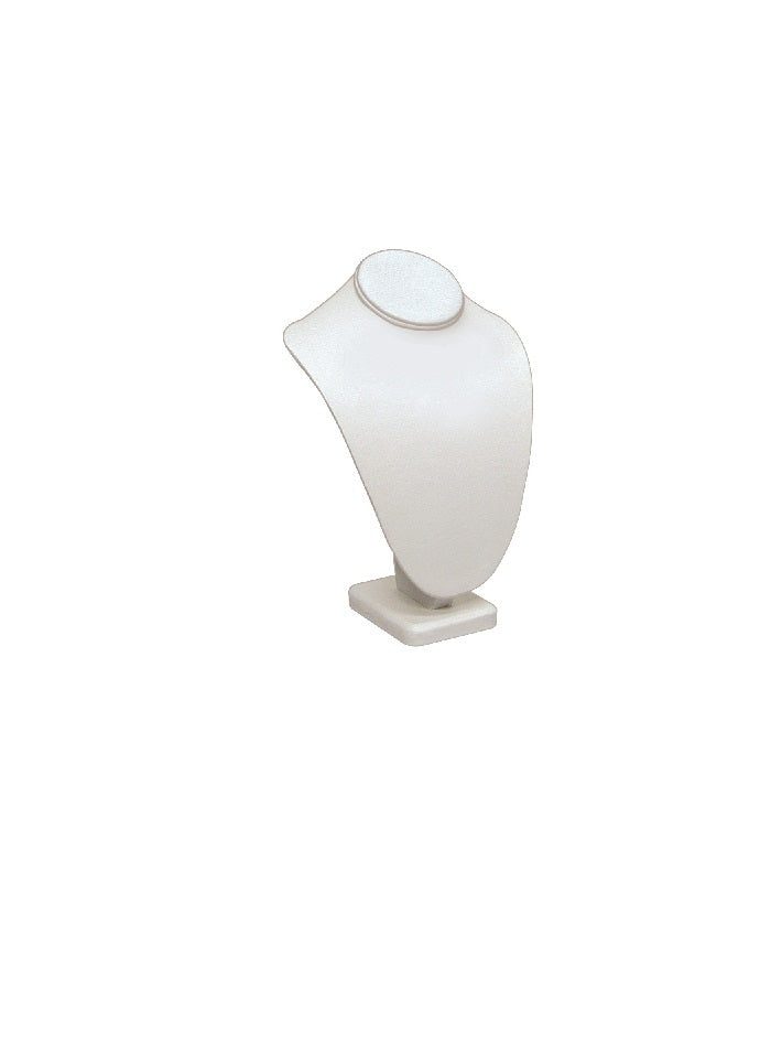 6 1/4"H White Classic Style Necklace Display