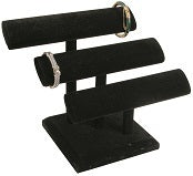 Black Velvet Triple Oval T Bar