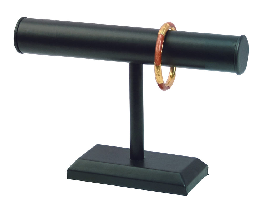 Black Leatherette 6 3/4"H T Bar