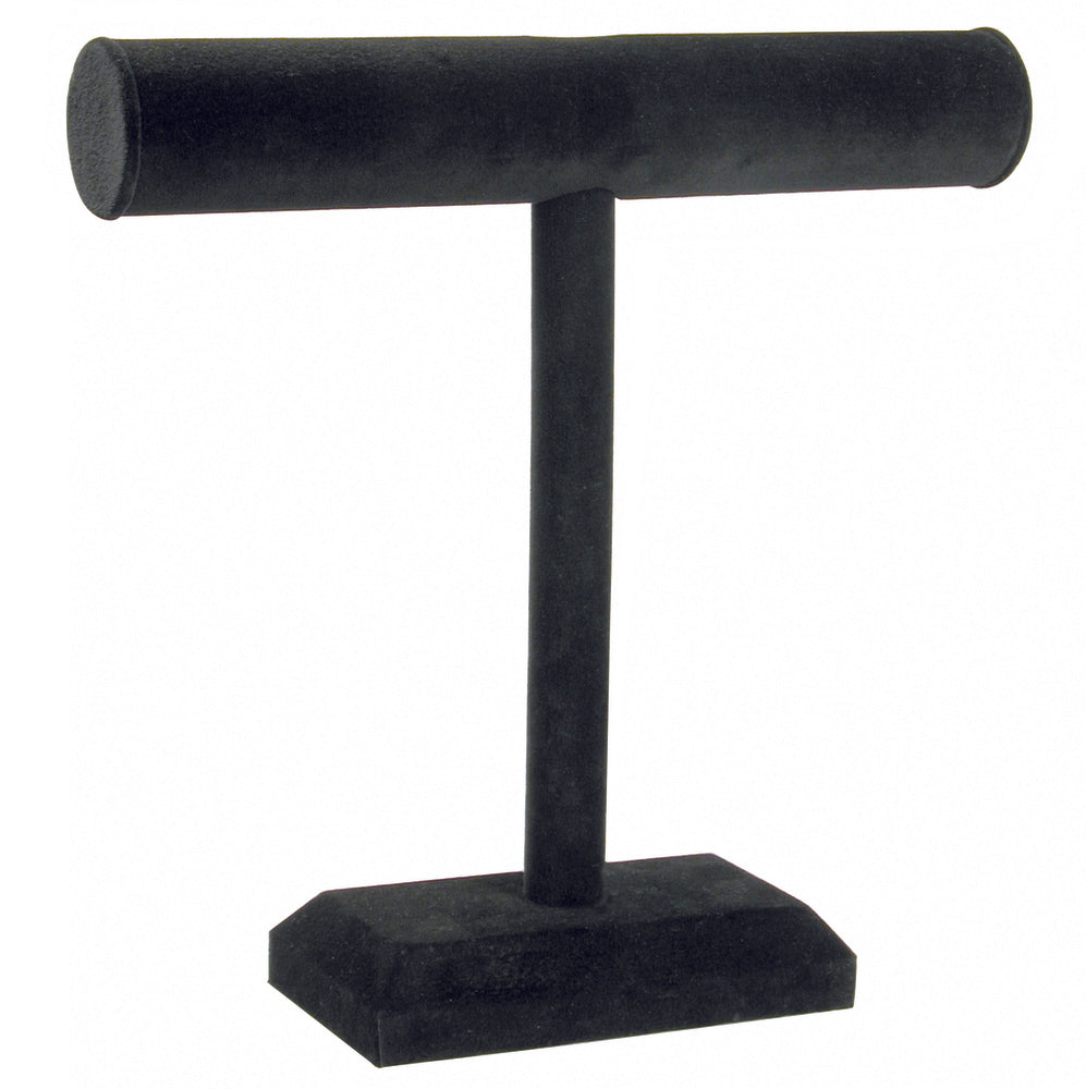 Black Leatherette 12"H T Bar