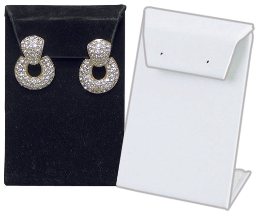 White Single with Flap Earring Display