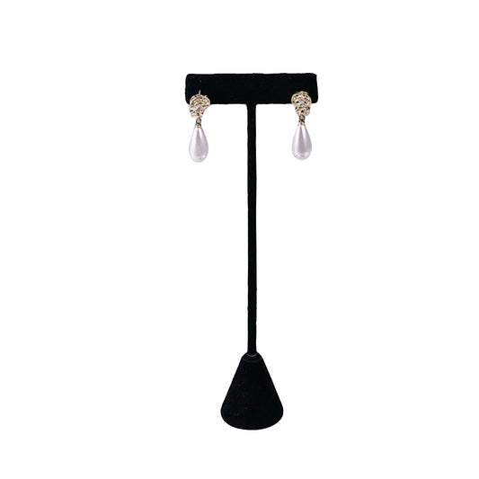 Black Single Earring Display T Shape 6 3/4"H