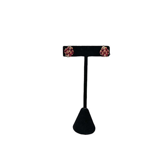 Black Single Earring T-Shape 4 3/4"H Display