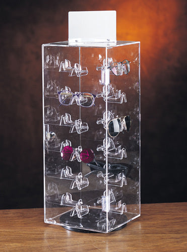 24 Pairs Enclosed Rotating Eyewear Display