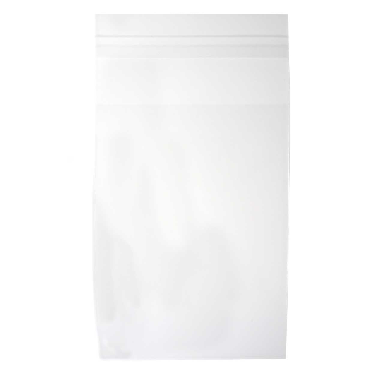 2 Mil Thick Ultra Clear Self Adhesive Resealable Clear Plastic Cellophane Poly Bag (100 Bags) -Multiple Sizes Available