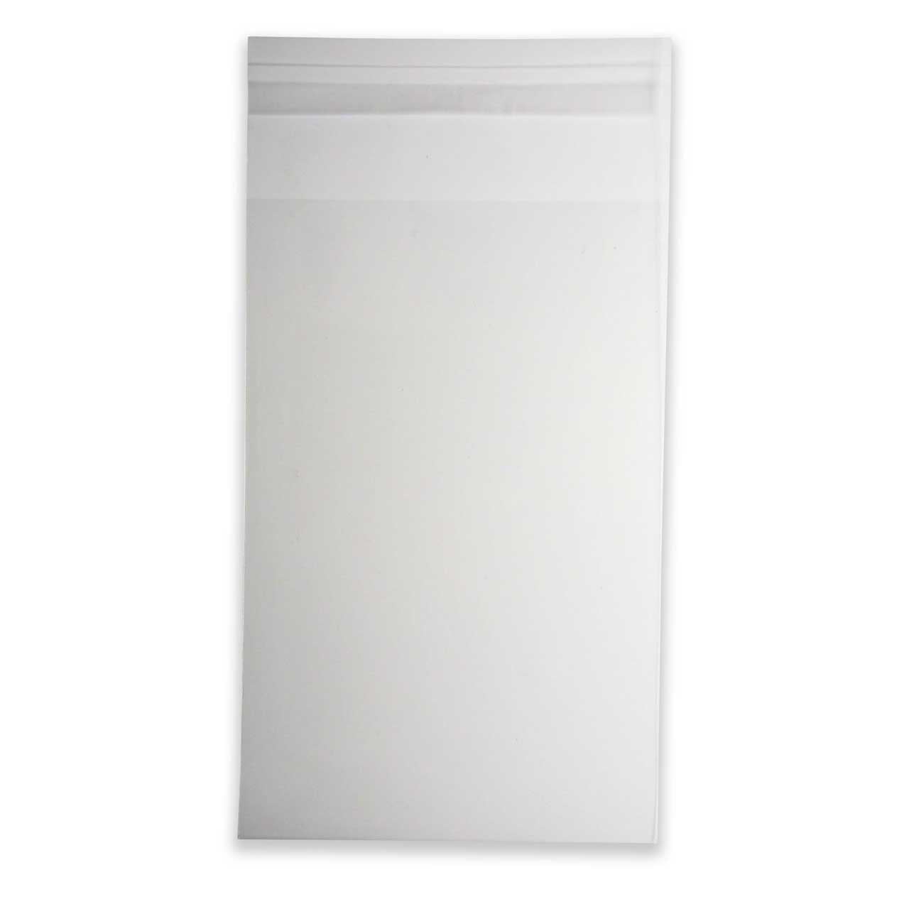 2 Mil Thick Ultra Clear Self Adhesive Resealable Clear Plastic Cellophane Poly Bag (100 Bags) -Multiple Sizes Available