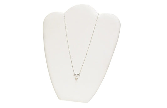 White 10 7/8"H Necklace Display with Easel