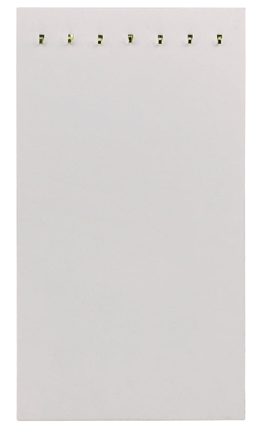 7 Hook White Velvet Necklace Easel Stand