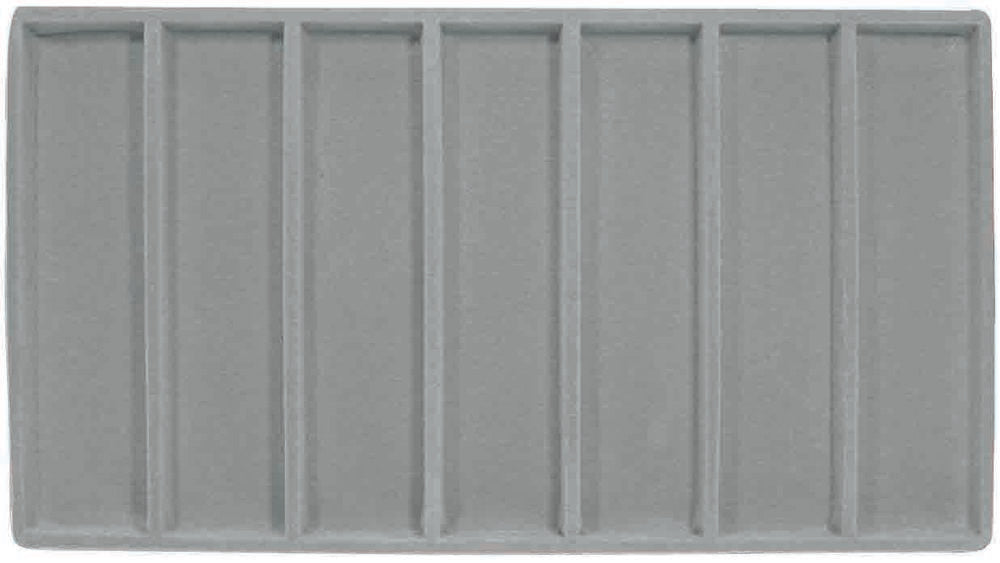 Grey 7 Compartment Flocked Tray Insert Liner