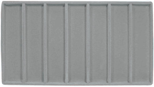 Grey 7 Compartment Flocked Tray Insert Liner