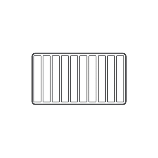 White 10 Compartment Bracelet Flocked Tray Insert