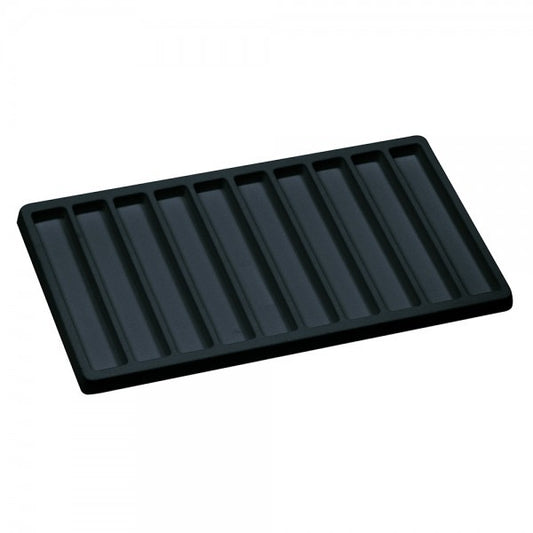 Black 10 Compartment Bracelet Flocked Tray Insert