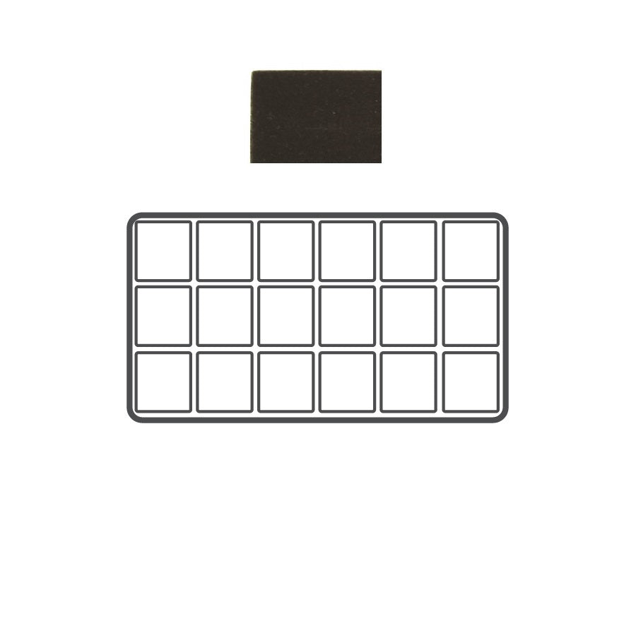 Black 18 Compartment Flocked Tray Insert Tray Liner