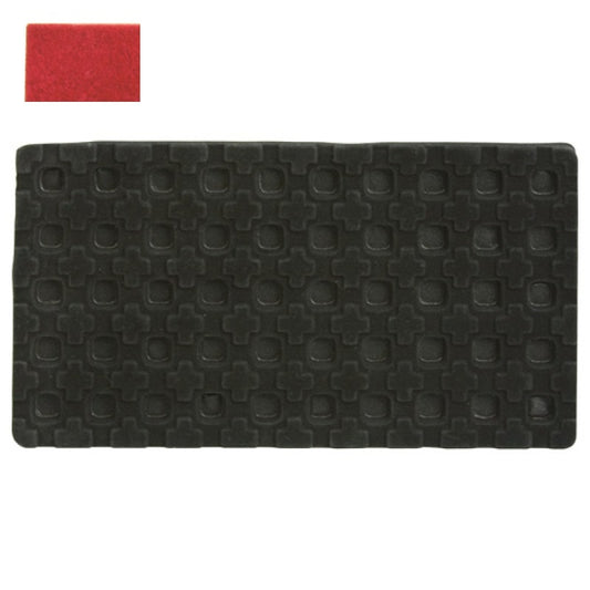 Red 50 Compartment Puff Earring Card Flocked Tray Insert