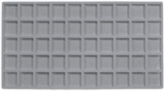 Grey 50 Compartment Flocked Tray Insert jewelry Liner