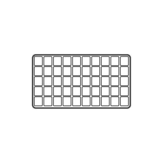 White 50 Compartment Flocked Tray Insert jewelry Liner