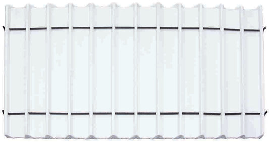 White Faux Leather 12 Section Deluxe Bracelet Insert Liner