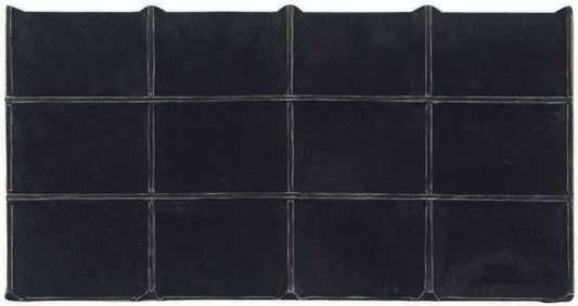 Black Faux Leather 12 Section Jewelry Deluxe Tray Insert Liner
