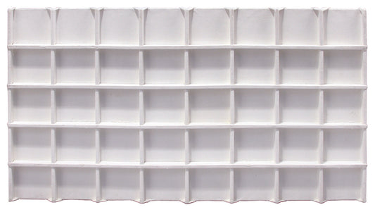 White Faux Leather 40 Section Deluxe Tray Insert