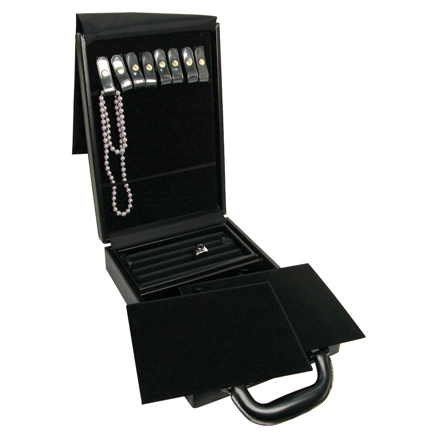 Combination Jewelry Attache Case - 8 1/2" x 12 1/8"  x 2 1/4"H