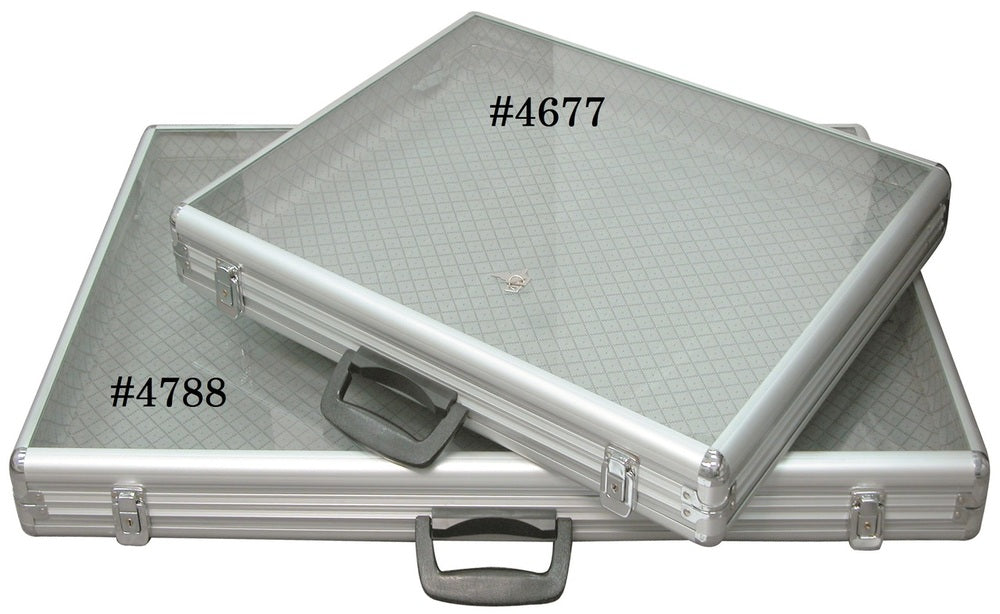 Glass-Top Attache Case - 24" x 20" x 3"H