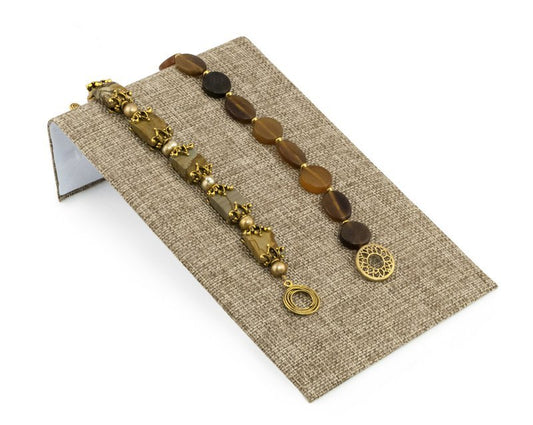 Burlap Fabric 4 3/4" Wide Bracelet Ramp