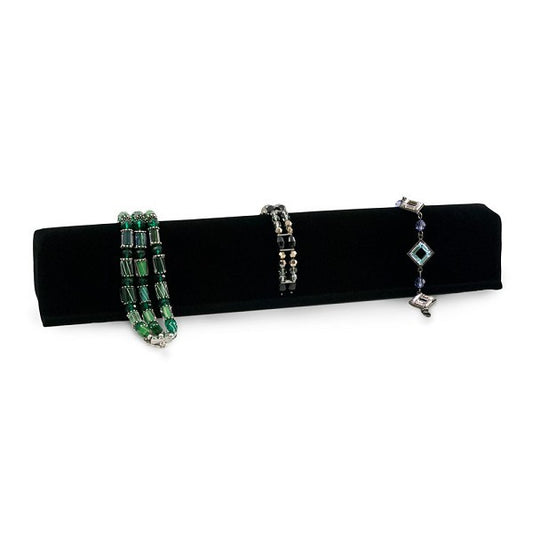 Black Velour Long Soft Bangle Stands