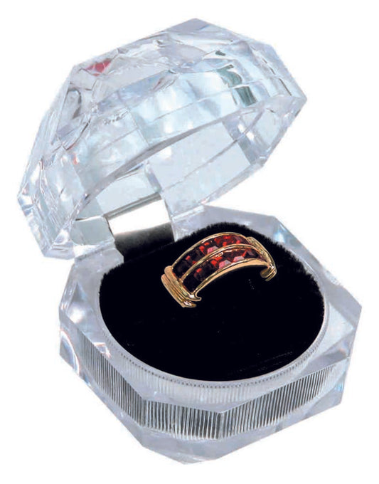 Crystal Style Ring Box(Diamond Cut)