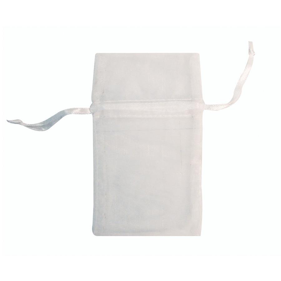 100 PCS Gift Bags Jewelry Organza Bag Wedding Birthday Party Drawable  Pouches, Gift Bag Size:16X22cm(White) | ZA | PMC Jewellery