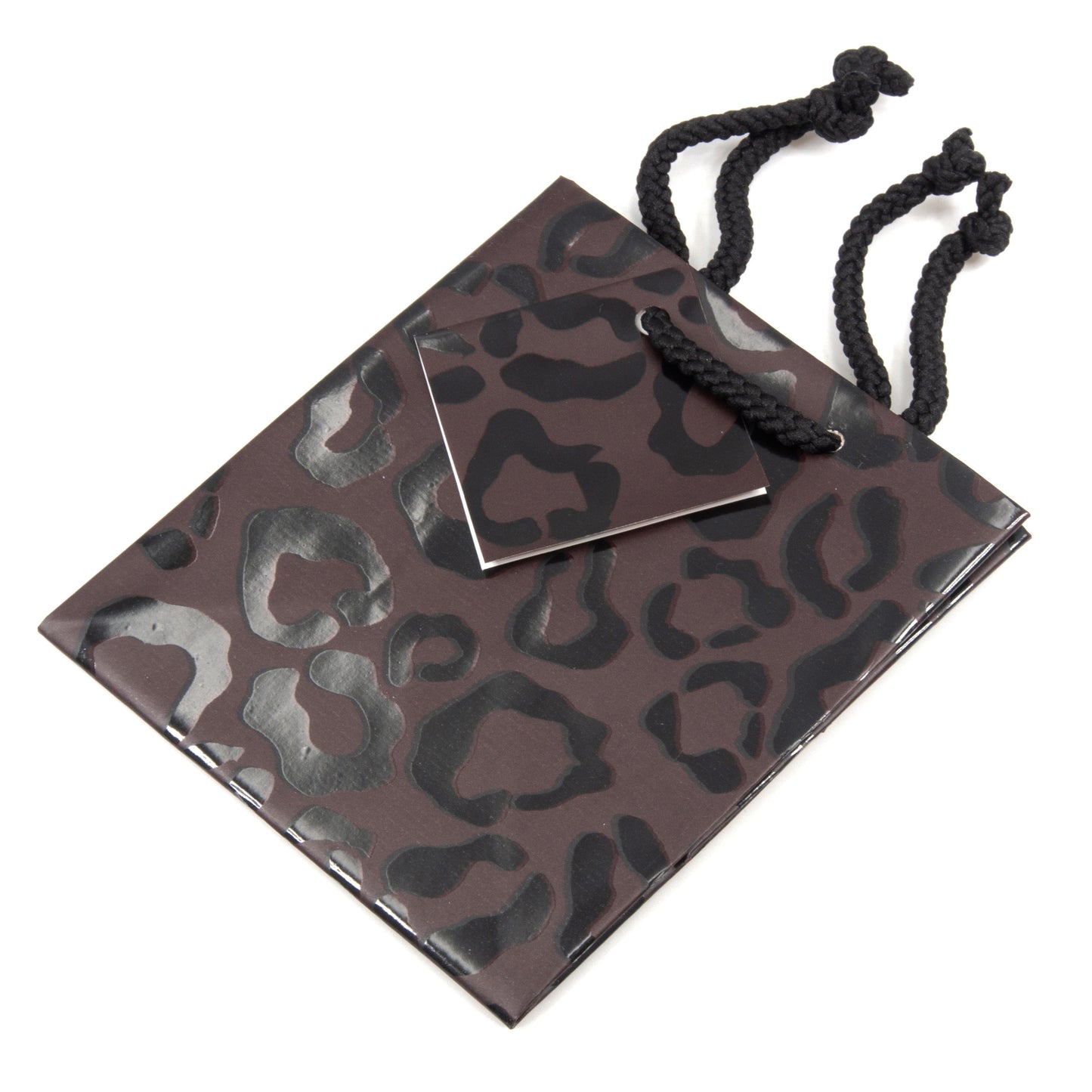 Leopard Spot Coating Tote Bag - 4" x 2 3/4" x 4 1/2"H (10Bags/Pack)