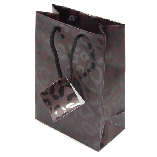 Leopard Spot Coating Tote Bag - 4 3/4" x 2 1/2" x 6 3/4"H (10Bags/Pack)