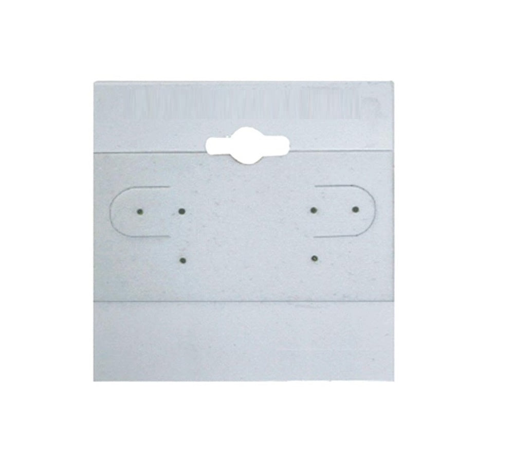 Grey Plain Hanging Earring Cards - 1 1/2" x 1 1/2"